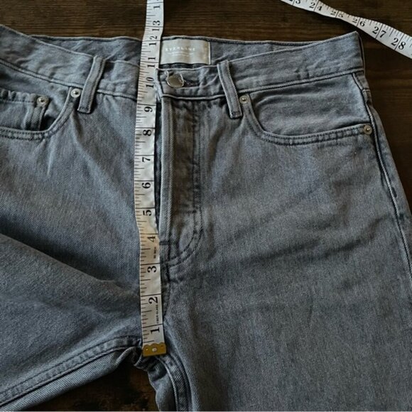Everlane The Relaxed Straight leg Fit Organic Cotton Button Fly jeans grey 26 - Picture 10 of 12